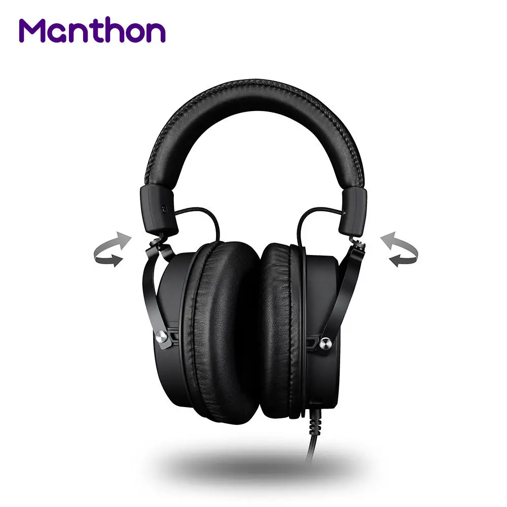 Professional Rog Wired 3.5mm Plug 50mm Metal Gaming Headset On-Ear Headphones