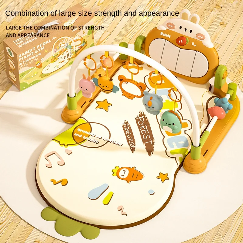 New Multi-functional soft baby play mat activity fitness sleeping game baby musical pedal fiddle toy