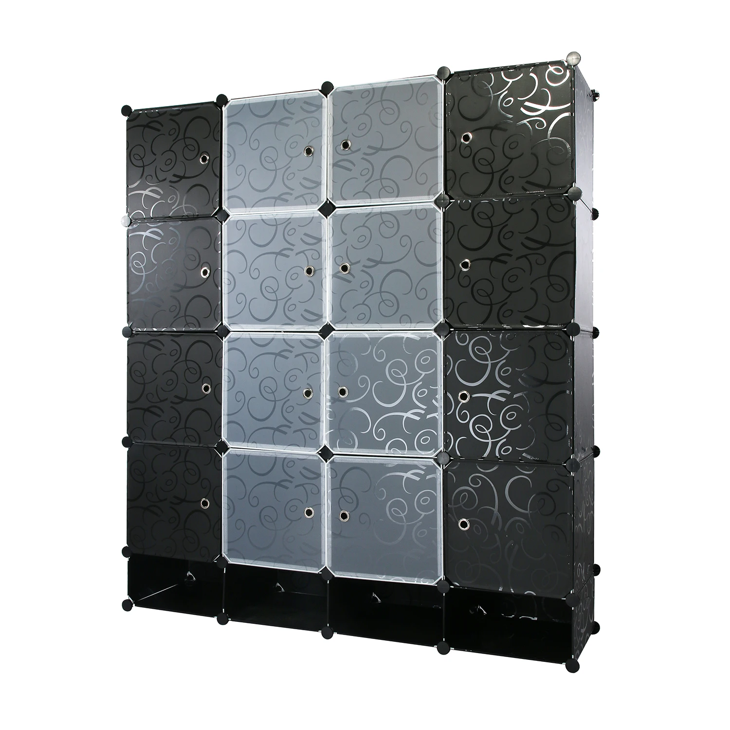
Interlocking Popular Plastic PP Storage Cube Organizer Shelves Closet Decorative Closet 