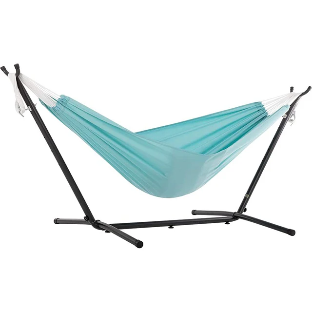 Double Hammock With Steel Stand Cotton Hammock With Stand Folding