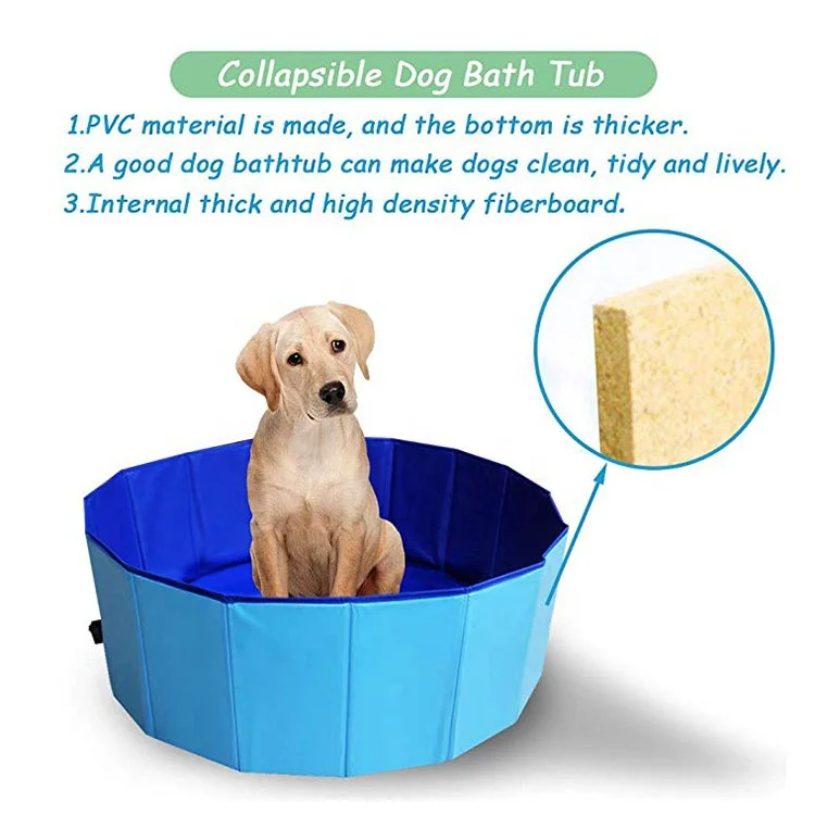 Yangyang Pet Foldable Bath Tub for Large Or Medium Sized Dogs Outdoor PVC Swimming Pool For Dogs And Cats Pet Dog Bath Tub