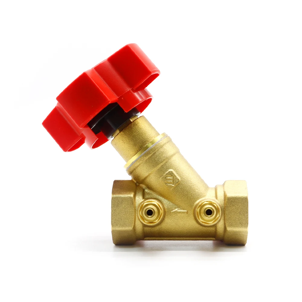 LISHUI High Quality Brass Manual Regulating Balance Valve Static Hydraulic Water Media