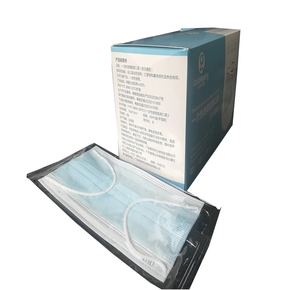 Manufacturer Ear-Loop 1 Pcs Mask 3Ply Black Disposable Tapabocas ISO 13485 Disposable Face Maskss