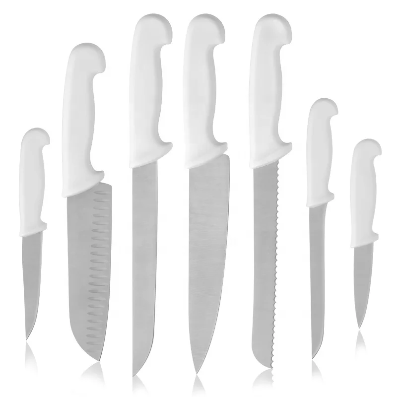Professional Carbon Steel PP Handle Butcher Knife Cimeter Stabber Brisket Slicing Butcher Boning Knife Set