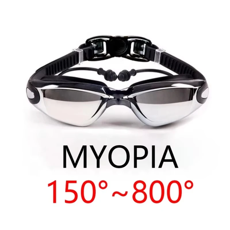 Unisex Adult UV 400 Protection Swimming Goggles Lenses Anti-Fog Leisure Pool Sports Silicone Swim Non-Leaking Swimming Eyewear