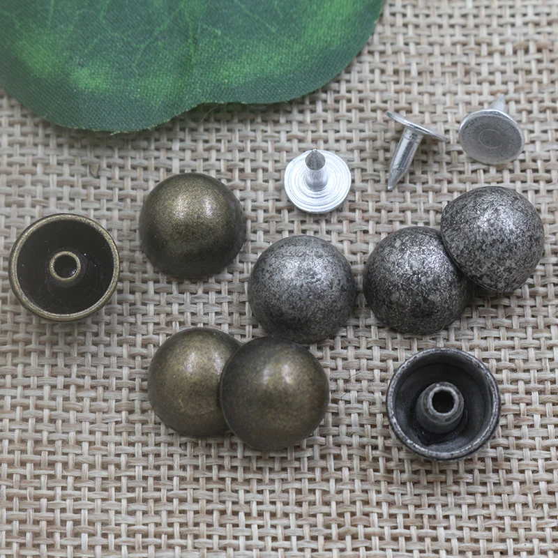 Factory wholesale round shape alloy metal clothing decorative rivets for leather