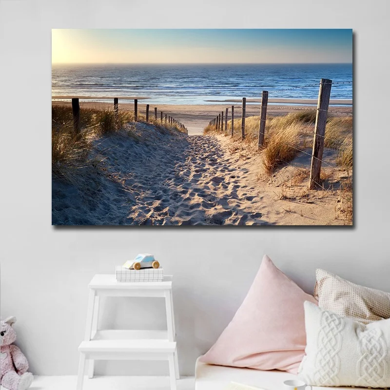 Poster and Prints on Canvas Art  Modern Landscape Custom Photo  large living room wall pictures