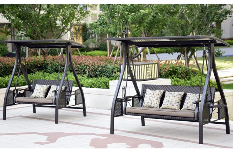 Wholesales Cheap Outdoor Furniture Garden 3 Seats Patio Swing Chair