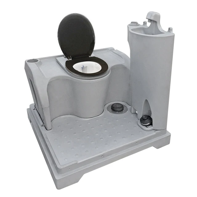 hdpe moveable toilet porta potty with wash station for beach park outdoor