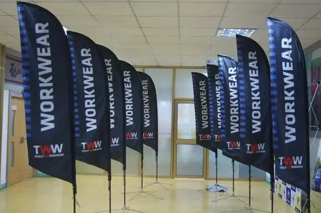 Promotion Feather Flag Flying Flags and Banners Custom advertising feather bow bali beach flags