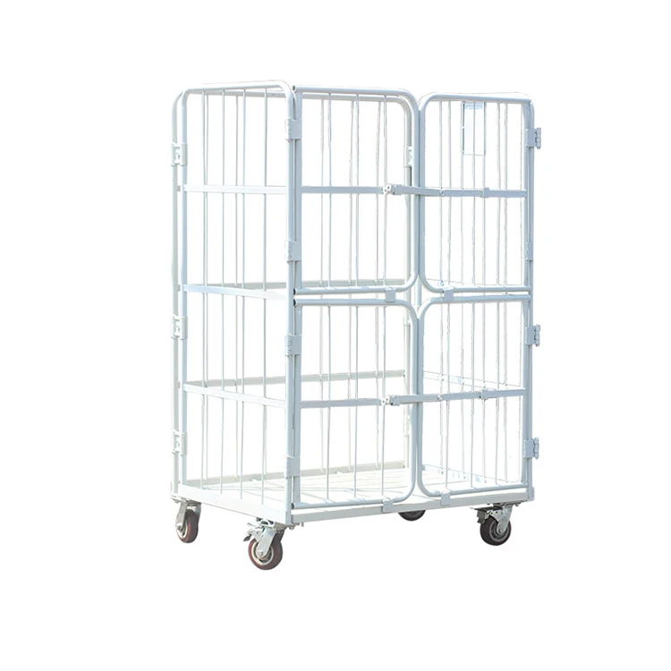 Многофункциональная тележка для хранения Складной поворотный стол с 4 дверцами без