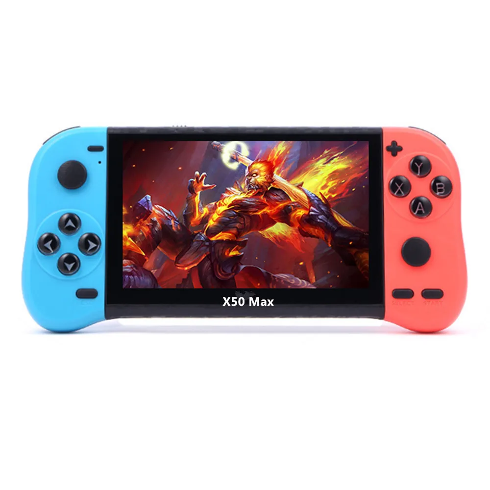 Новое поступление X50 Max видеоигровые консоли 5,1 дюймовый HD дисплей Встроенный 8 Гб портативная игровая консоль