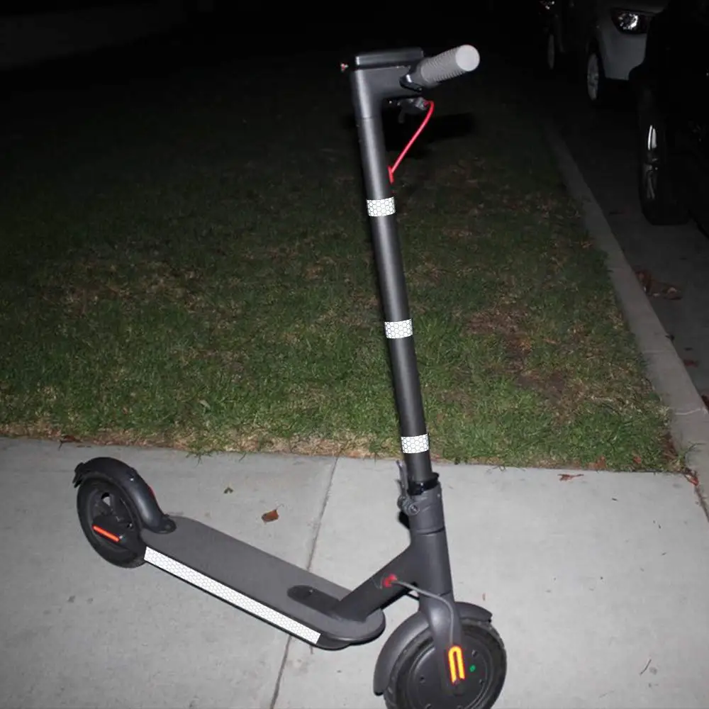 High Visibility Reflective Strip Stickers Tape PVC Acrylic Self-Adhesive Safety Warning Tape Single Sided Pressure Sensitive