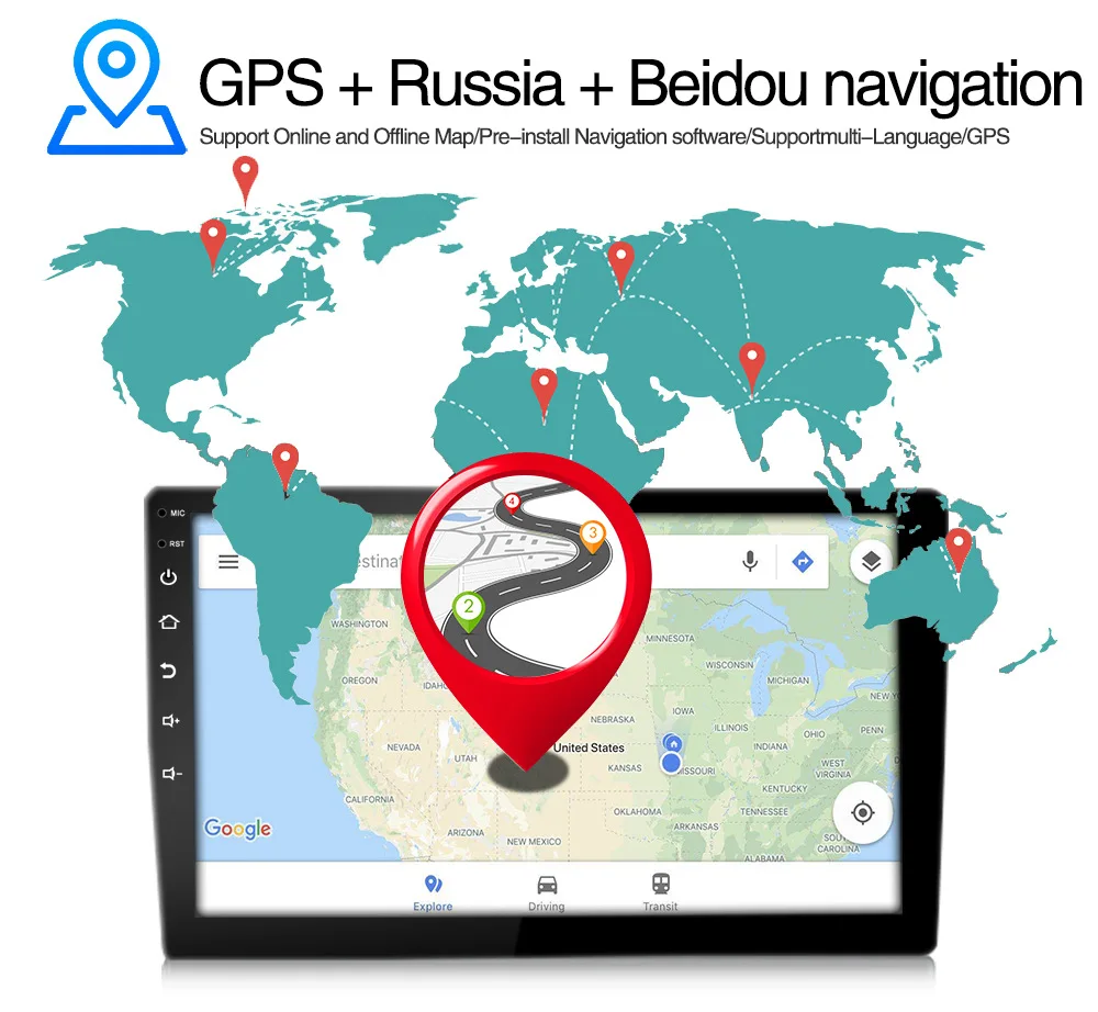 Автомобильный Dvd-видеоплеер с Gps-навигацией головное устройство мультимедийная Аудио стереосистема Авторадио Android-радио для Toyota Rav4 2006-2012