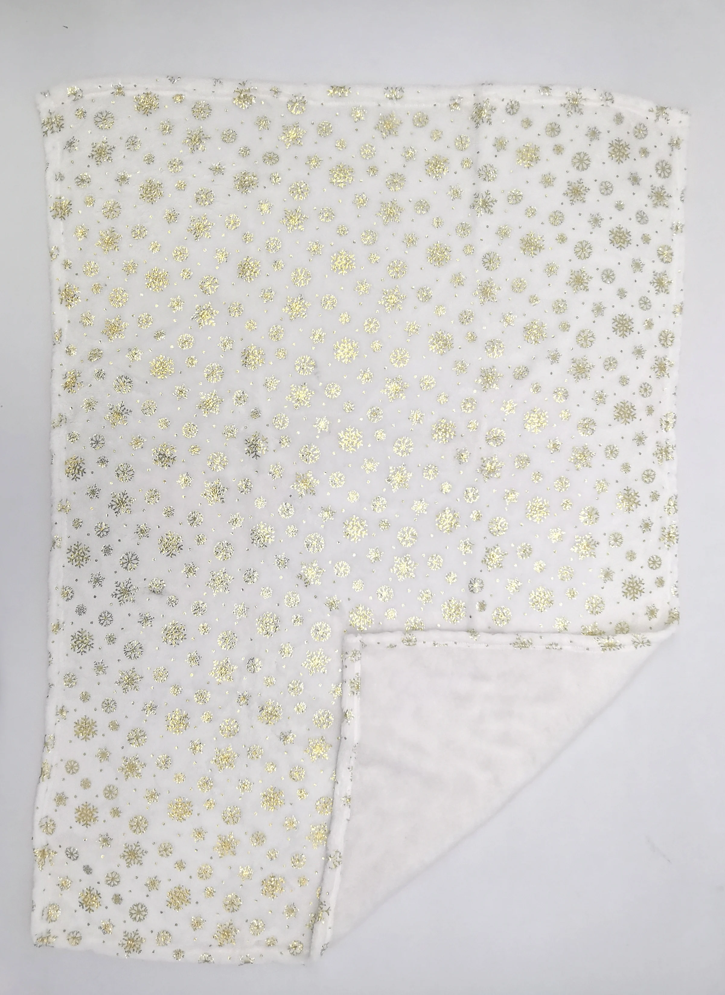 Factory Wholesale High Quality Gold Foil Printed Super Soft Flannel Baby Blanket