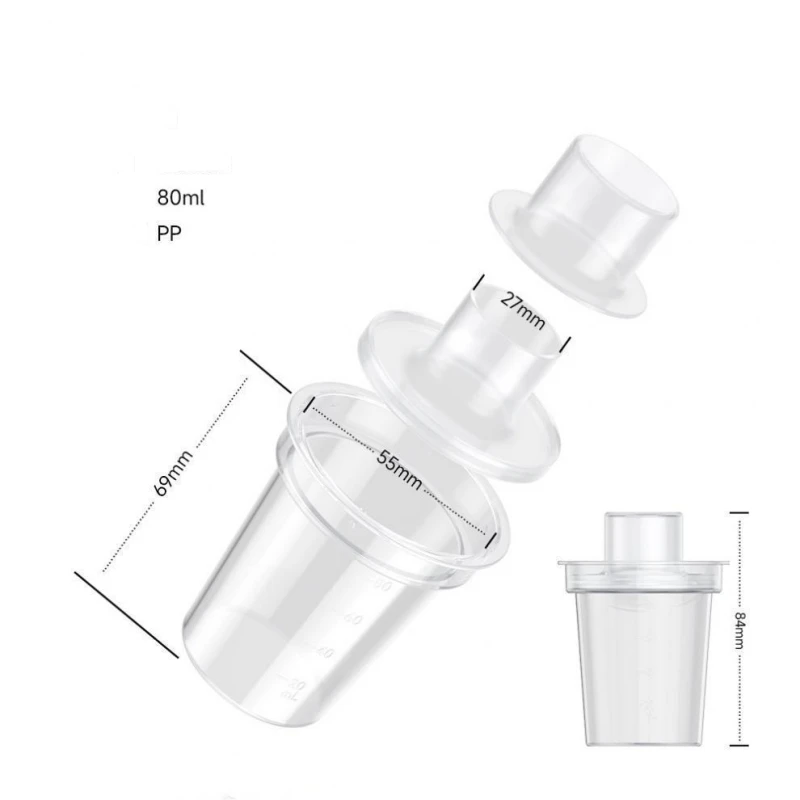 1set of 6pcs 80ml portable baby formula dispensers portable milk powder container storage box