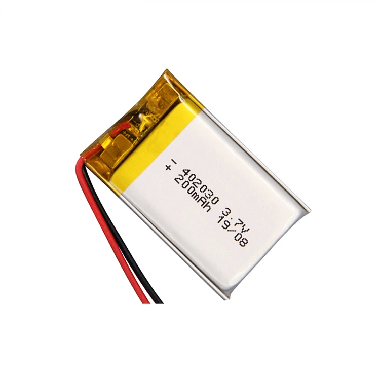 Перезаряжаемый 3 7 v 200mAh полимерный литий-ионный аккумулятор 042030