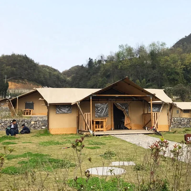 Pluto - Safari Tent African Luxury Tents Hotel Resort Glamping With Bathroom For Family