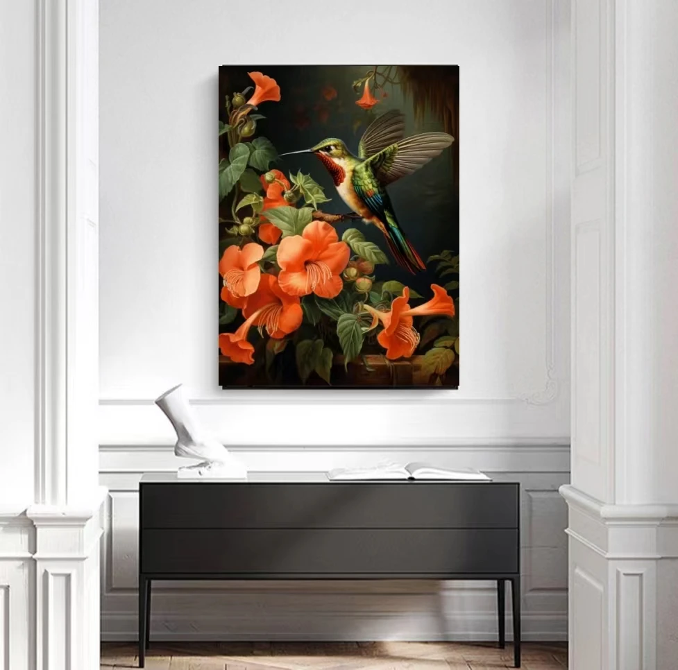 COOLEVE Factory Wholesale 5D DIY Diamond Painting Kit Custom Full Drill Cross Stitch Round Acrylic Art for Home Decor