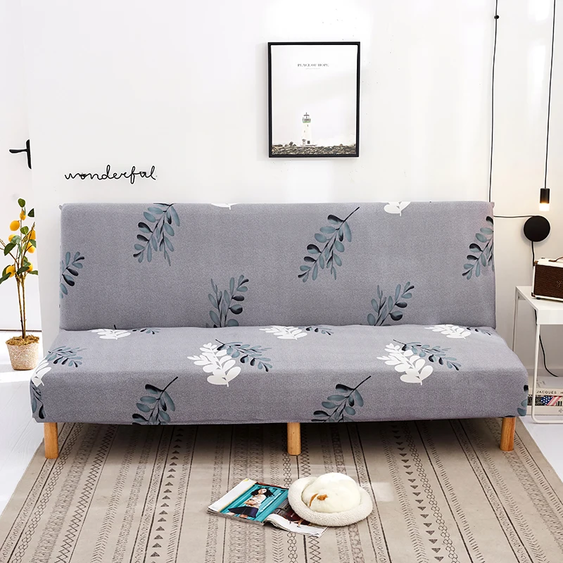 
Stretch printing series no armrest sofa bed cover home decoration 1/2/3/4 seat 