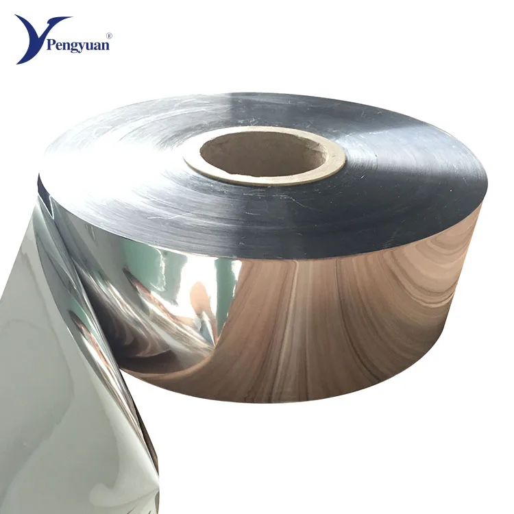Reflective polyester chemichal treatment VMPET metallized film roll 12 micron