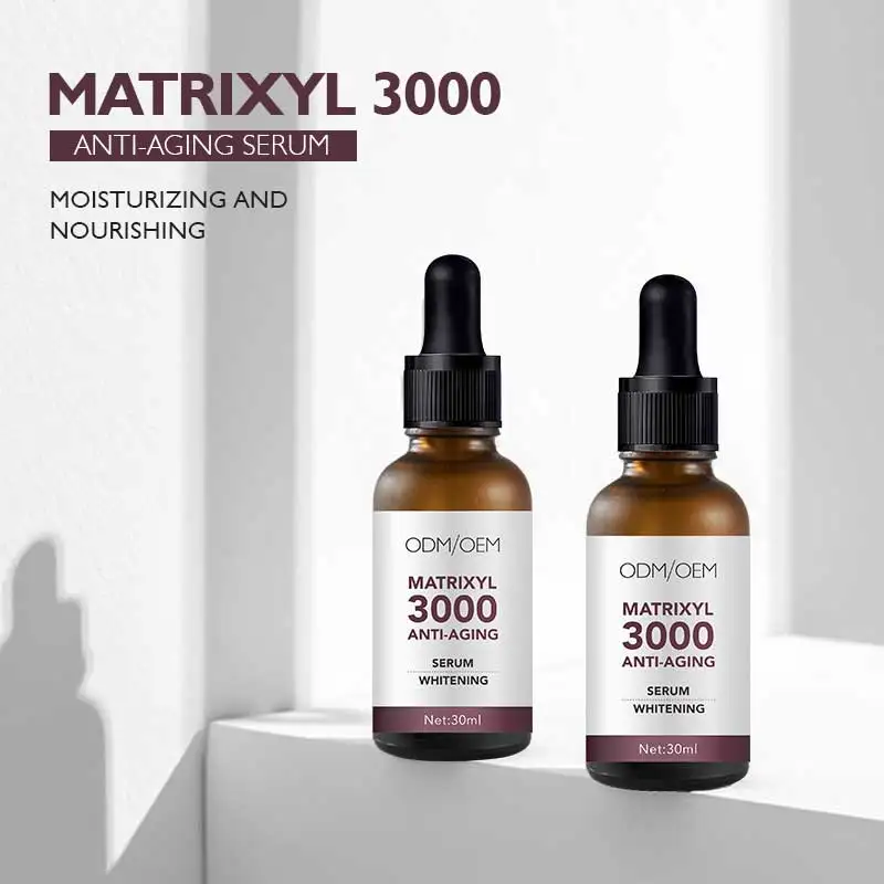 Фирменная неподвластная Органическая Oem матриксил 3000 + пептид Женьшень чай полифеновая веганская Сыворотка для лица против