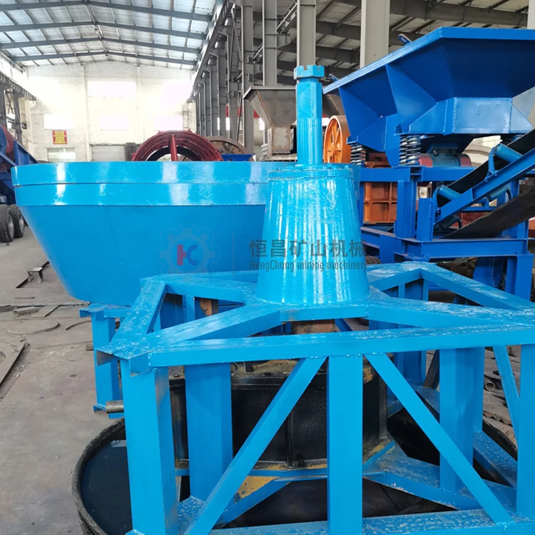 2023 Hot Selling Mining Equipment Stone Grinder Gold Extraction Wet Pan Mill 5 Stamp Jaw Crusher Gold Milling Machine