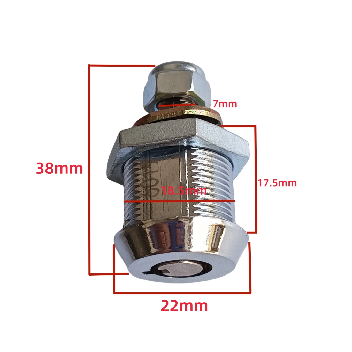 Arcade Machine Door Lock for Coin Operated Game Locks With Key 6019 22mm Anti-theft Center