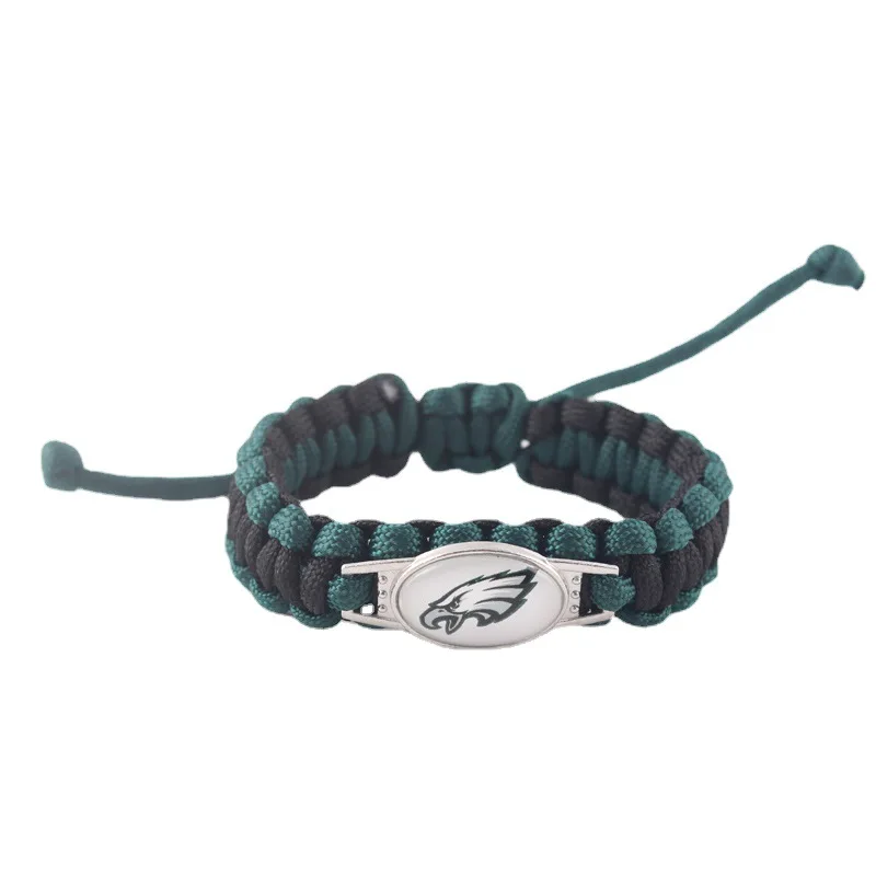 Custom Design Wholesale 32 Nfl Teams Adjustable Paracord Bracelets Usa Football Team Bills Bracelets