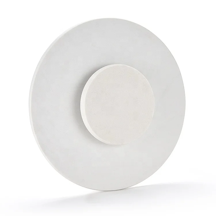 Round Marble Tray Cupcake Cheese Board Stand with Silent Rotating for Serving Table Display