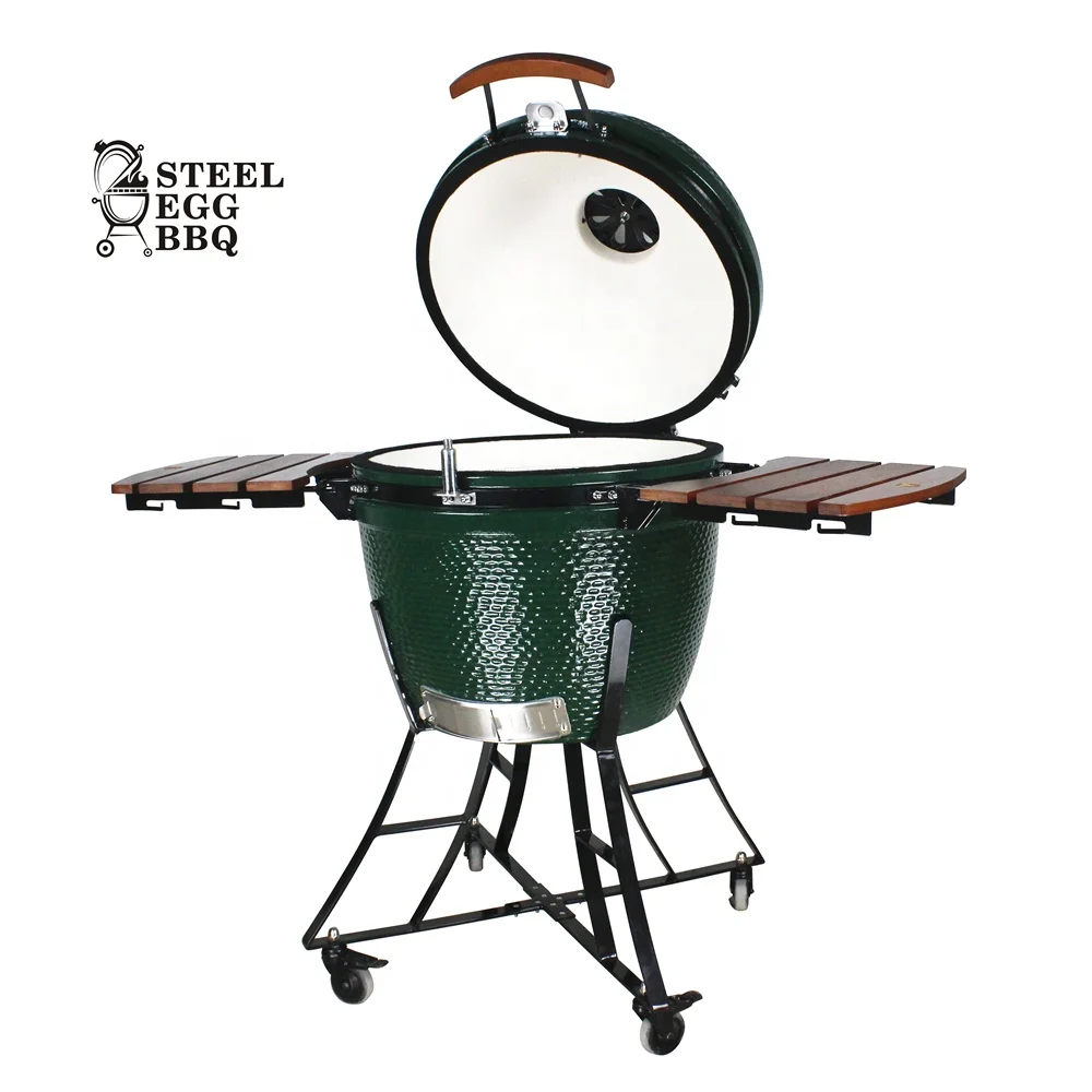 SEB KAMADO 24 inch Outdoor Kitchen Large Green Ceramic BBQ Balcony Bbq Grill Kamado Grills