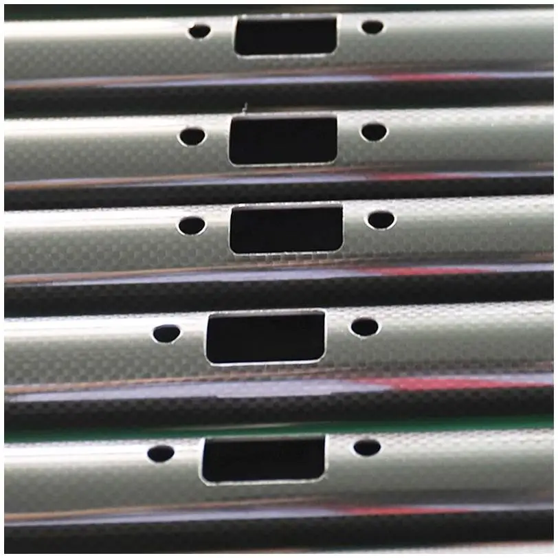 Carbon Fiber Fed Window Fibre Parts Jump Break Fabric Poles Hot Sale Adjustable Snooker Cue With Carbon Fiber Shaft