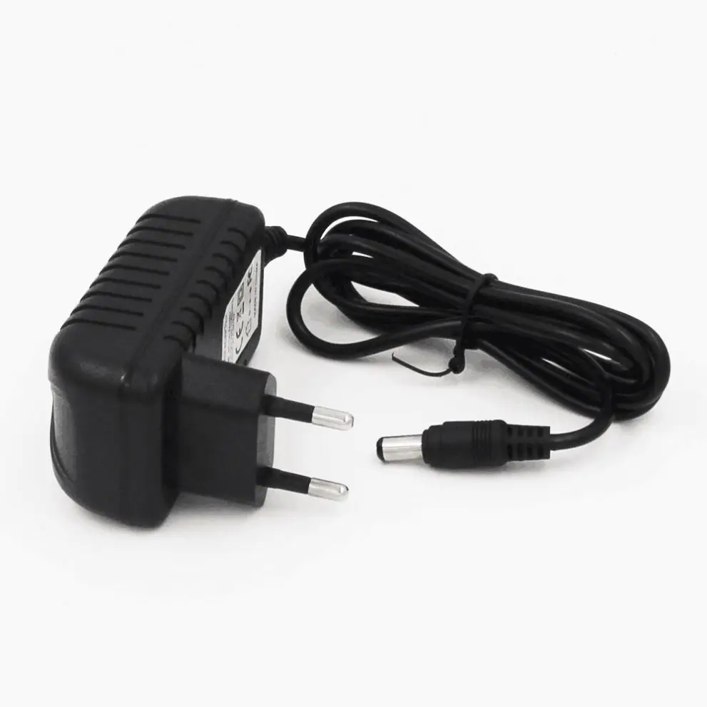 European Standard 20awg 9V 12V 0.5A 1A 2A EU Plug dc 5.5*2.1mm Connector Audio Power Adapter for Led
