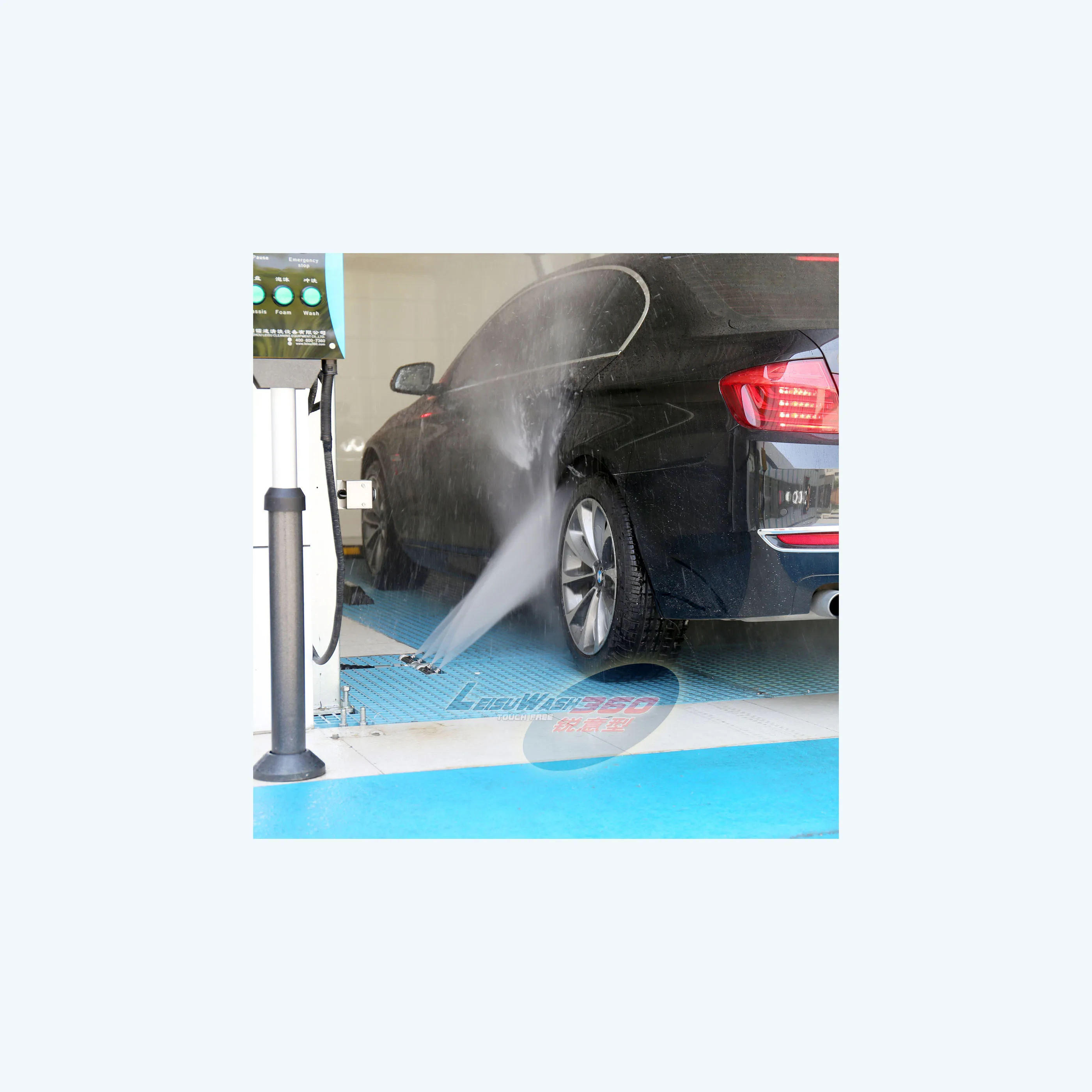 Leisu wash 360 intelligent  control tunnel car wash machine plus