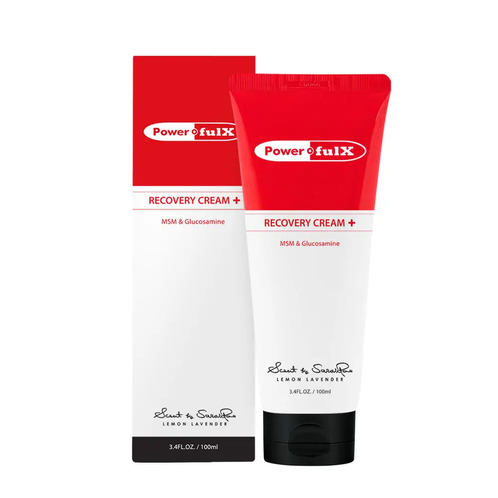 Pain Cream PowerfulX Recovery Plus Ginseng Recovery Cream Sports Gel MSM Warming Up Cream Blood Circulation Improvement