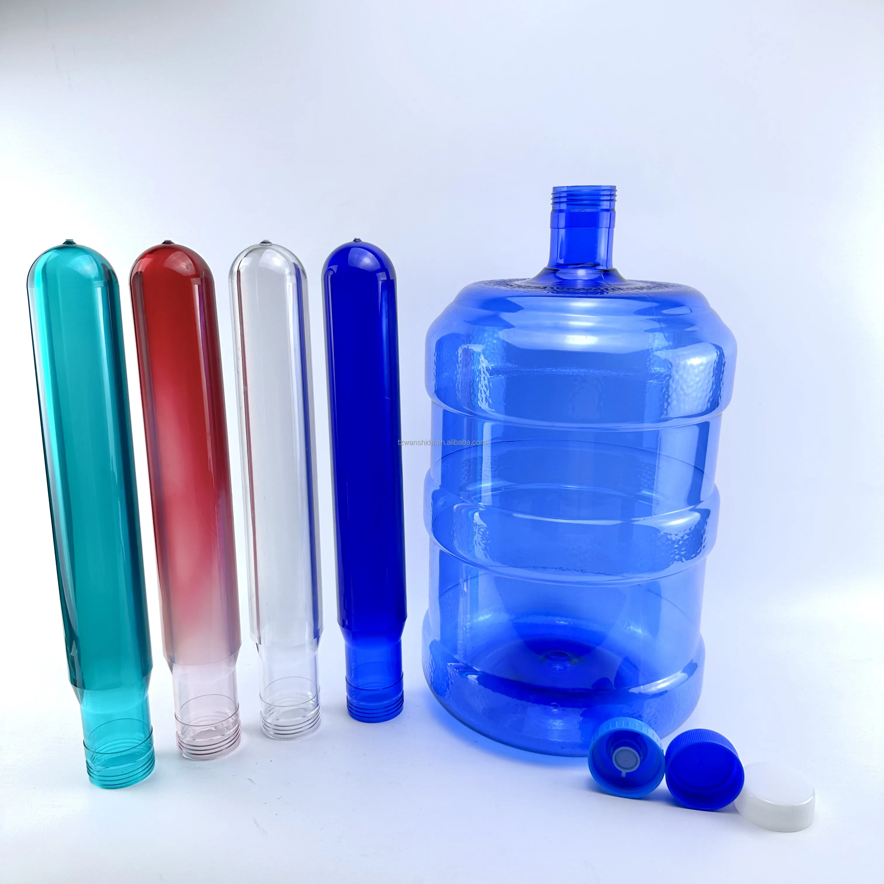 5gallon 700g 730g Blow Moulding Machine 20 Liter  750g Plastic Blue transparent 5gallon PET preform