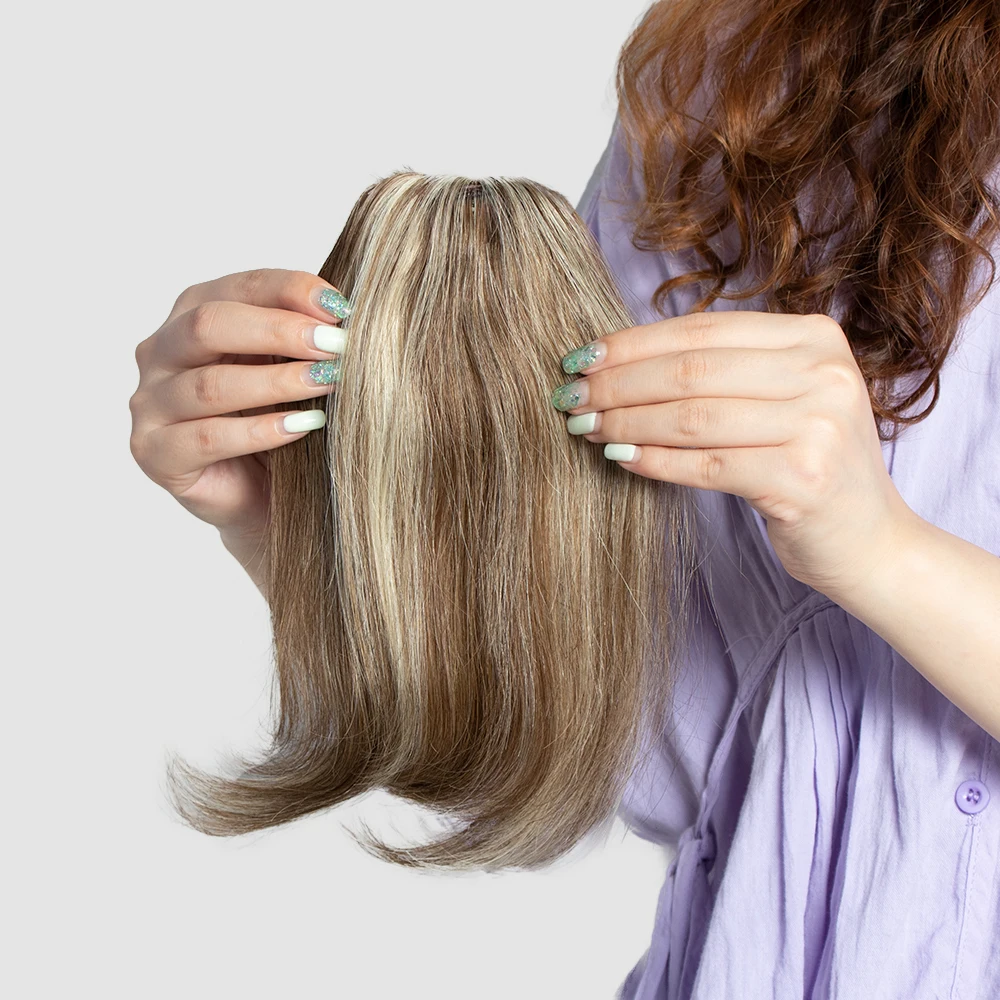 Raw 100% Remy Human Hair Clip-In Bangs Natural Virgin Cuticle Bangs Over Head Clip on Hair Extension