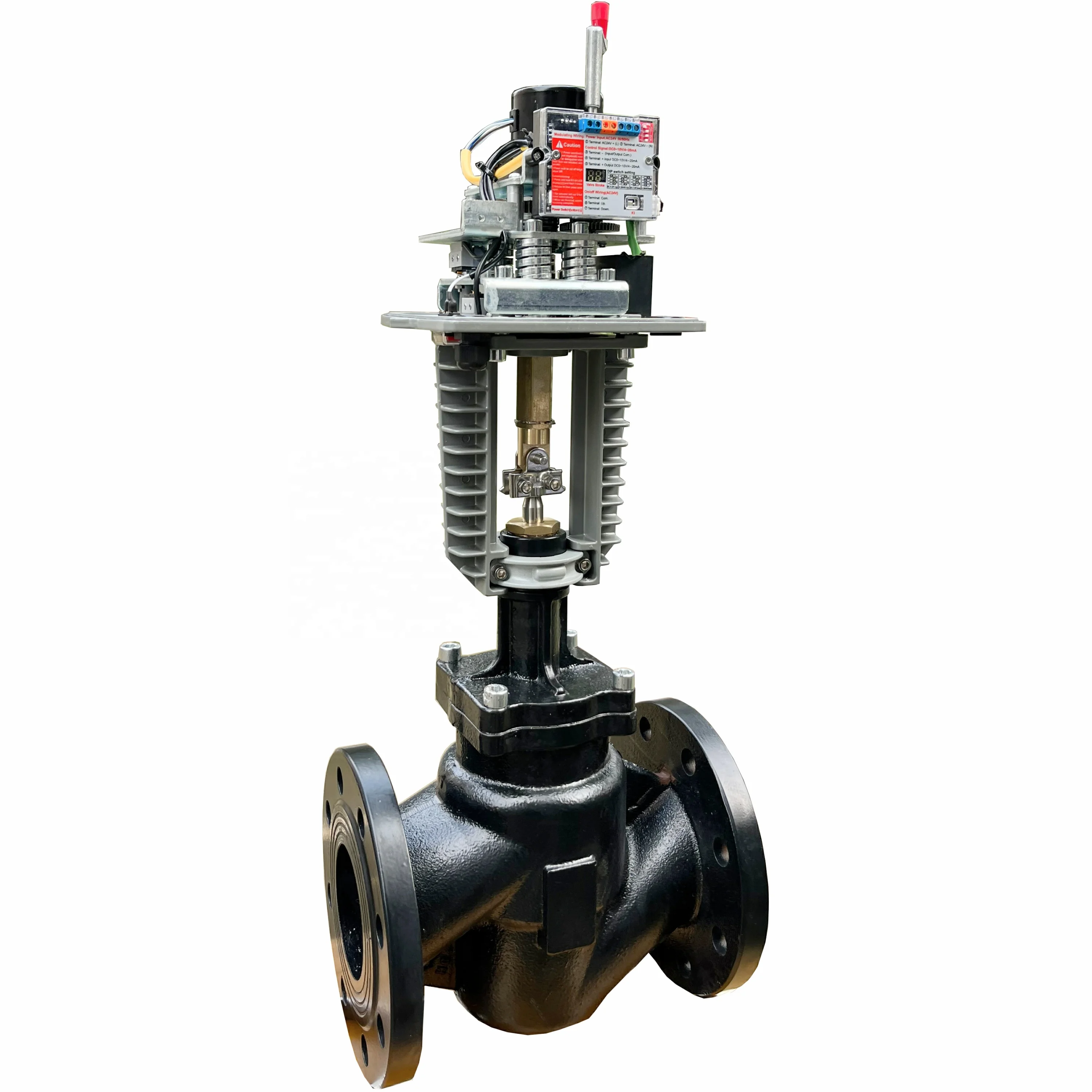 good quality DN40 to DN200 electric actuator control valve flange connection