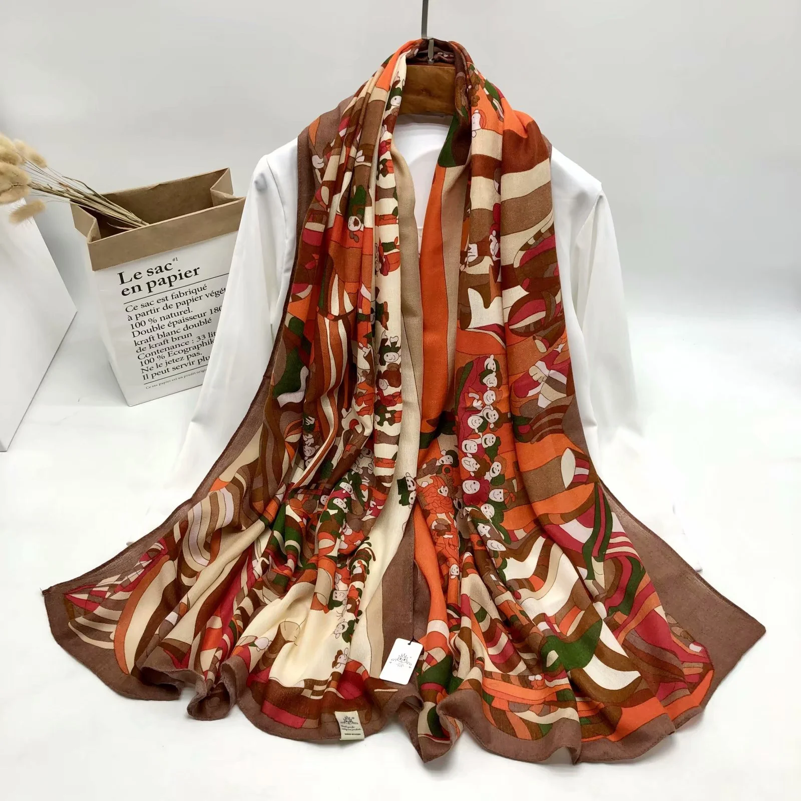 Ready to ship hot sale scarf women instant hijab fashion plain lace floral tudung shawl women cotton embroidery scarf