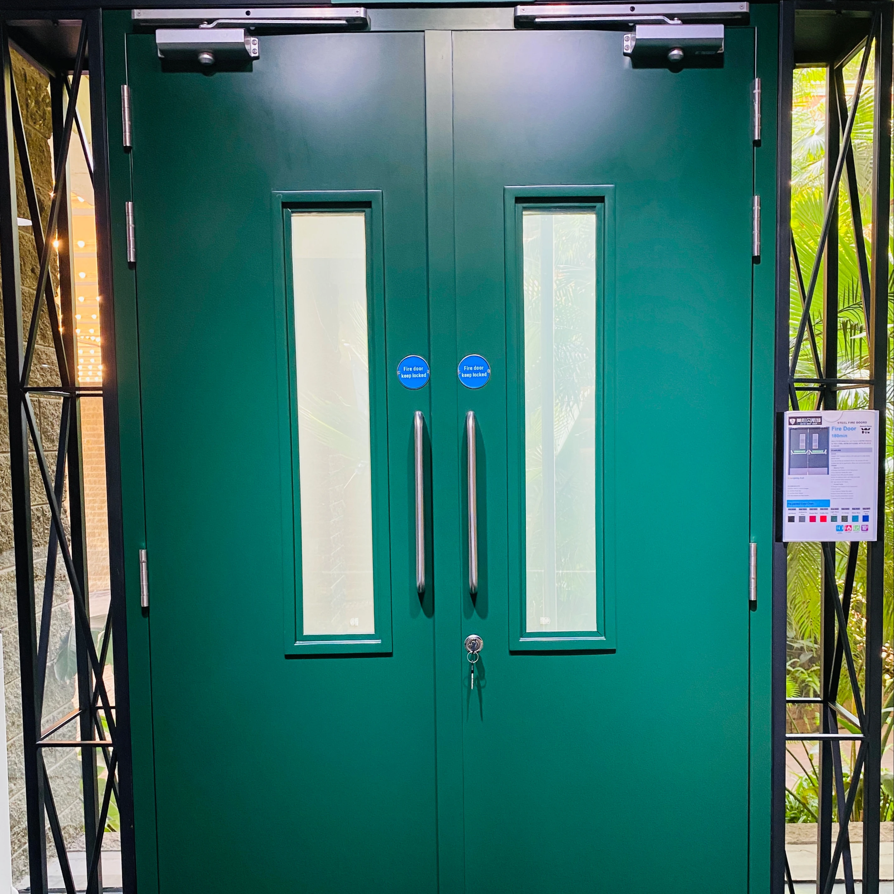 Self Closed 180 Minute Fire Rated Steel Doors