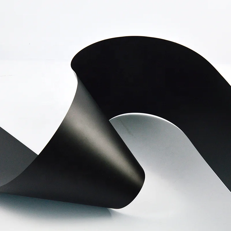 factory price thin rigid matt surface black plastic pvc sheet roll for vacuum forming