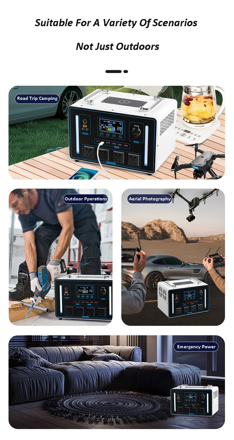 Outdoor Portable Power Station 5KWH All In One ESS Inverter and Lithium Home Solar Station Battery Output Power 5kw Generator