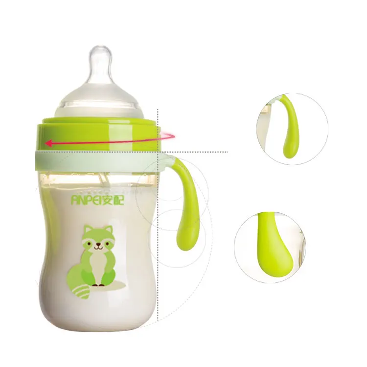 200ml Anpei 2020 brand new high quality silicone super wide caliber ppsu baby bottles