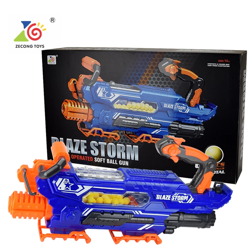 Детский игрушечный пистолет для игр на открытом воздухе Blaze Storm мягкая пуля полностью автоматическая игрушка мяч