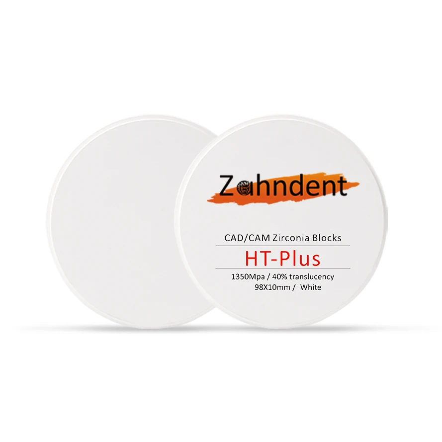 Zahndent customized cad cam zirconia block 40% translucency for denture false teeth