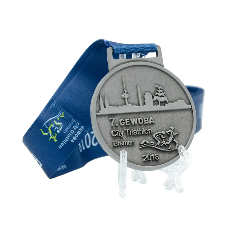 Shenzhen  Longzhiyu 14 years maker  custom track team style medal stamping chocolate marathon medals