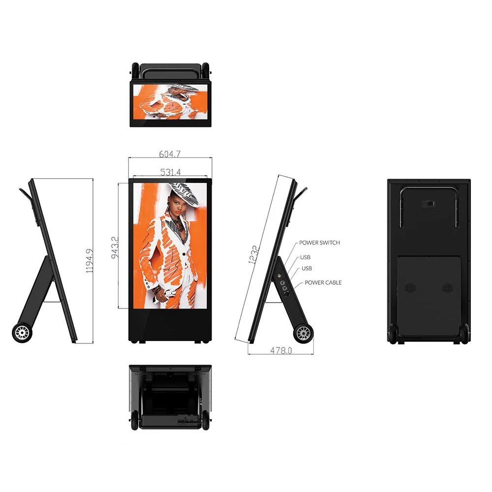 43 inches LCD touch screen other advertising playing equipment