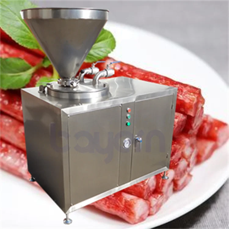 Low Energy High Speed 304 Stainless Steel Vacuum Linker Meat Filler Hydraulic Sausage Stuffer Hot Dog Ham Sausages