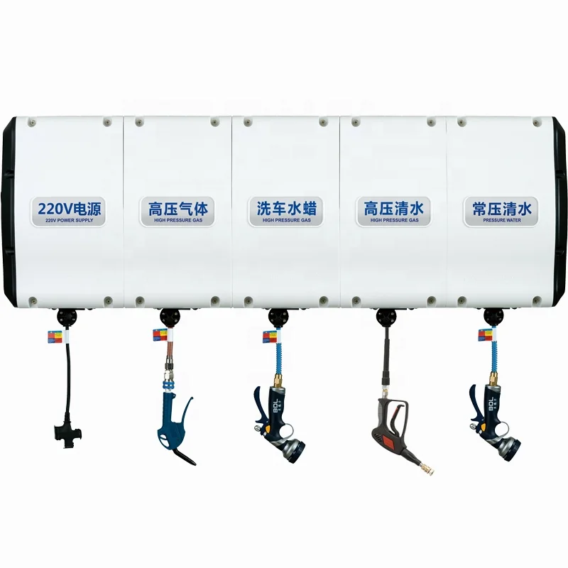 Automatic retractable reel steamer foam recoil car wash water hose with frame and cheaper