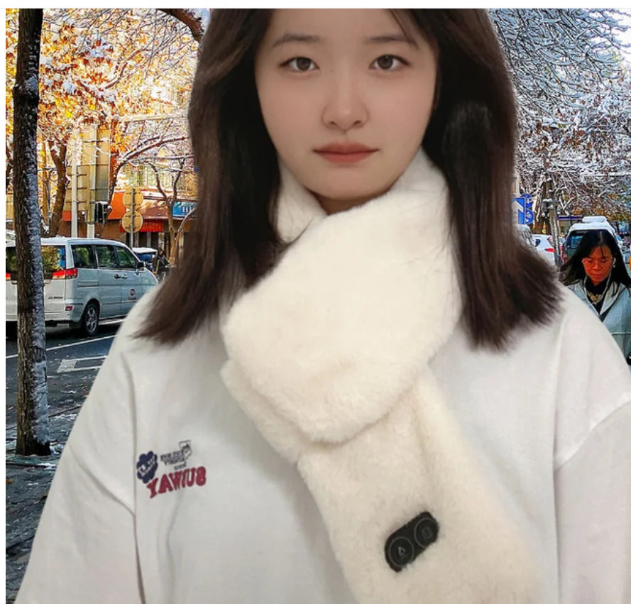 wholesale Rechargeable Heating Scarves for Men and Women Neck Heated Scarves for Winter Sports heated scarf